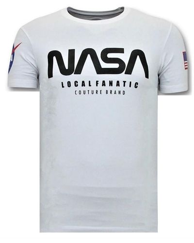 Local Fanatic T-shirt männer mit push - nasa amerikanische flagge pullover - Weiß