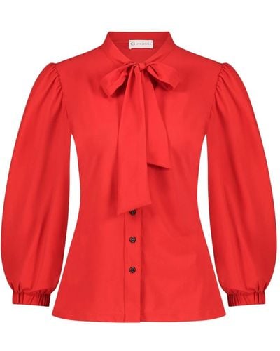 Jane Lushka E Technische Jersey Bluse - Rot