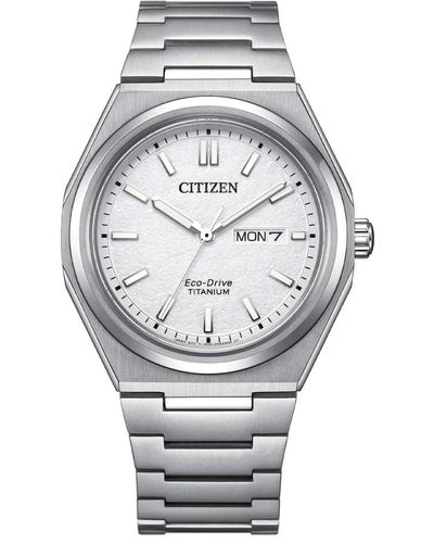 Citizen Aw0130-85a - uomo super titanium 130 - Mettallic