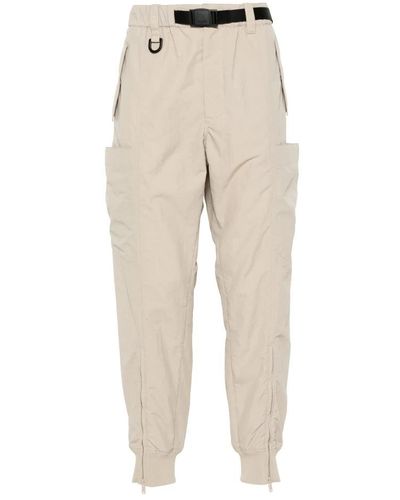 Y-3 Slim-Fit Trousers - Natural
