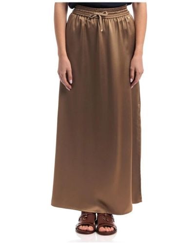 Herno Maxi Skirts - Brown