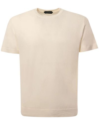 Zanone T-Shirts - Natural