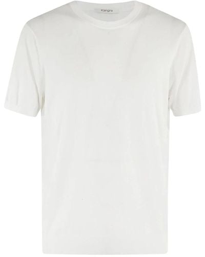 Kangra Lässiges baumwoll-t-shirt - Weiß