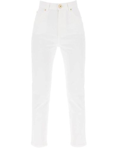 Balmain High-waisted slim jeans - Weiß