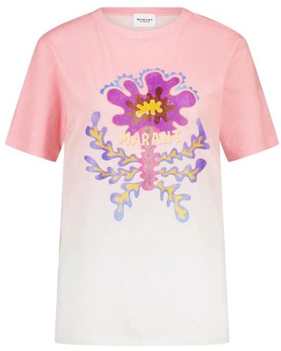Isabel Marant T-shirt mit print - Pink