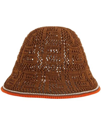 Fendi Hats - Marrón