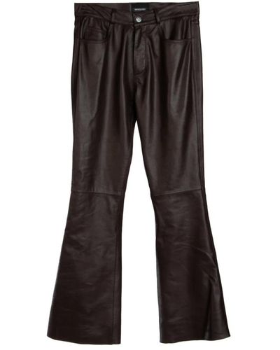 Simonetta Ravizza Leather trousers - Schwarz