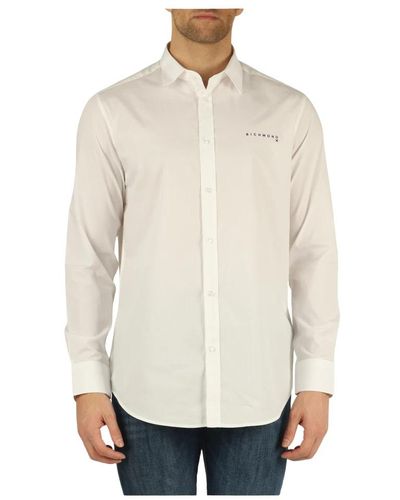 RICHMOND Camicia in cotone con logo - Neutro