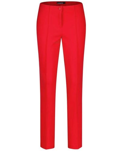 Cambio Pantaloni slim-fit eleganti - Rosso