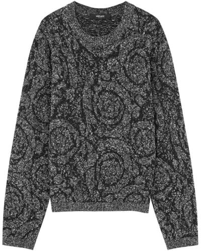 Versace Knitwear > round-neck knitwear - Gris