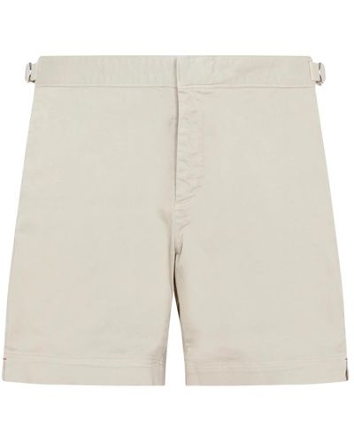 Orlebar Brown Shorts in cotone elasticizzato duna di sabbia - Neutro