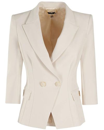 Elisabetta Franchi Stilvolle jacke - Weiß