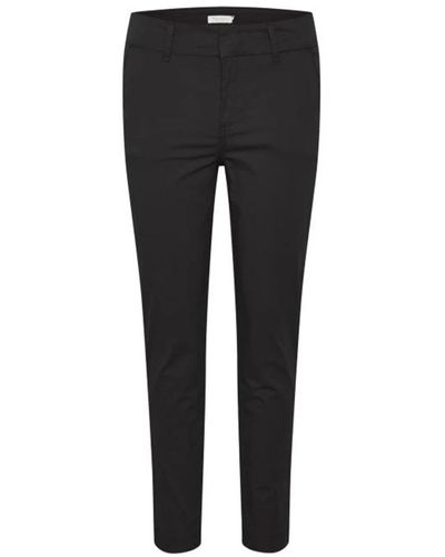 Part Two Pantalones slim-fit negros 30305570