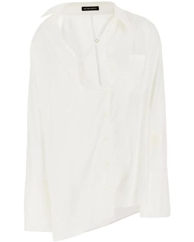 Ann Demeulemeester Stilvolle hemden - Weiß