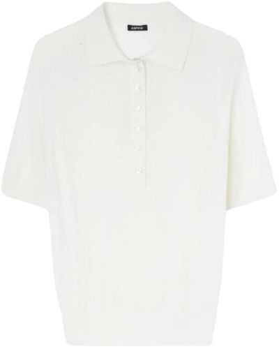 Aspesi Tops > polo shirts - Blanc