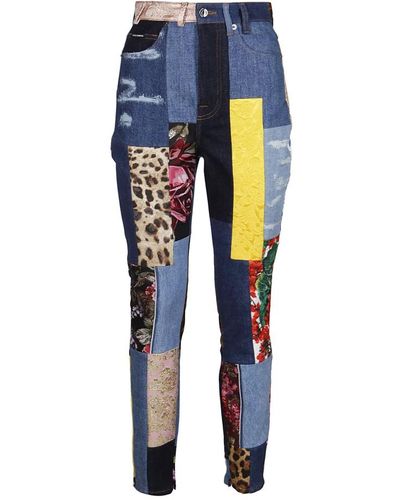 Dolce & Gabbana Trousers > skinny trousers - Bleu