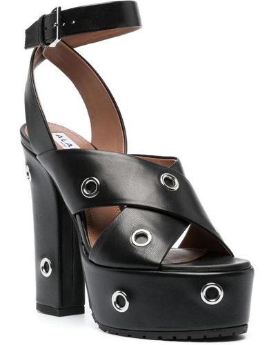 Alaïa Shoes > sandals > high heel sandals - Noir