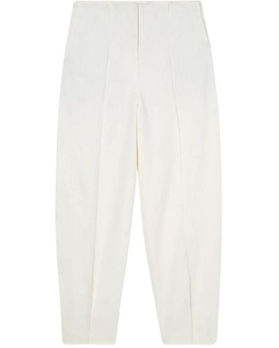 Rohe Trousers > cropped trousers - Blanc