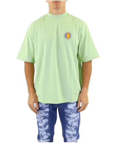 Marcelo Burlon Herren Baumwoll T-Shirts - Grün