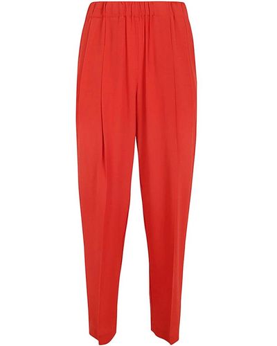 Semicouture Slim-Fit Trousers - Red