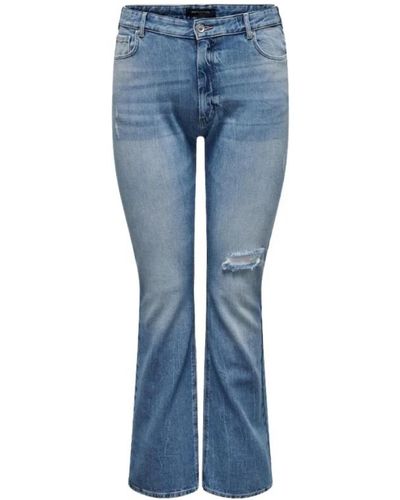Only Carmakoma Boot-Cut Jeans - Blue