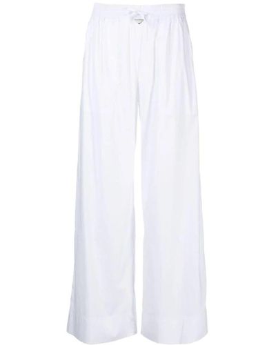 Emporio Armani Wide Trousers - Weiß