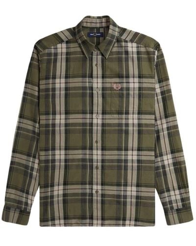 Fred Perry Casual Shirts - Green