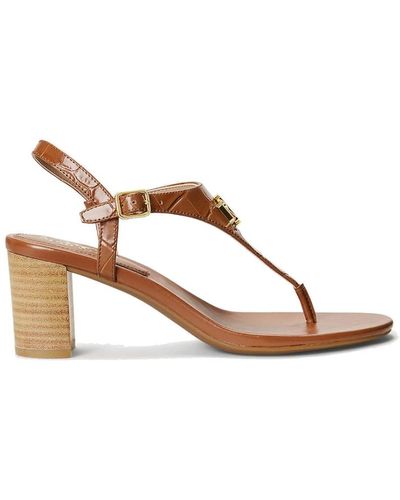 Polo Ralph Lauren Shoes > sandals > high heel sandals - Marron