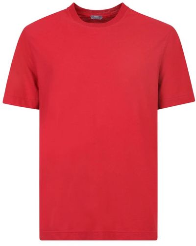 Zanone T-shirts - Rouge