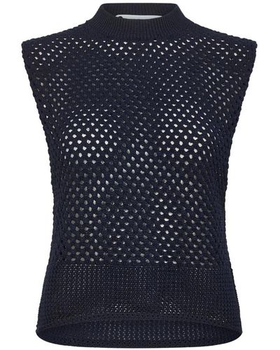 co'couture Sleeveless Tops - Blue