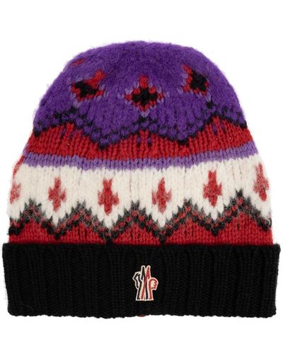 Moncler Accessories > hats > beanies - Rouge