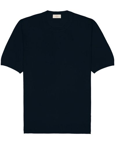 Altea Leinen baumwolle marineblau t-shirt - Schwarz