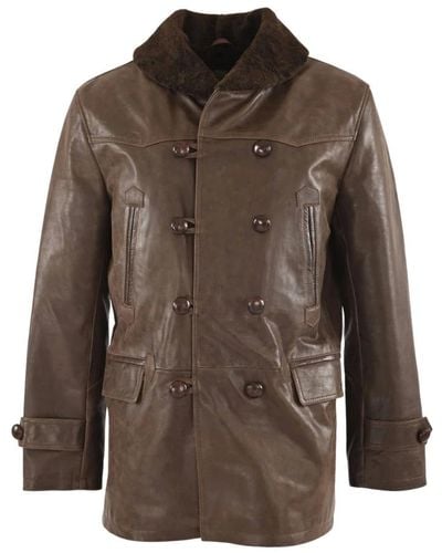 La Canadienne Jackets > leather jackets - Marron