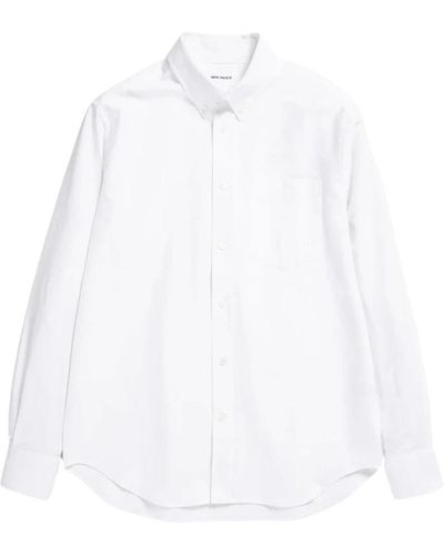 Norse Projects Algot oxford hemd - Weiß