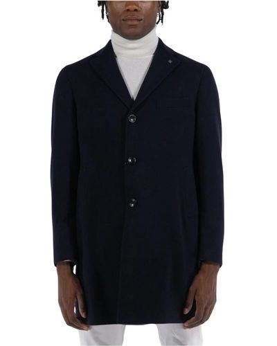 Tagliatore Coats > single-breasted coats - Bleu