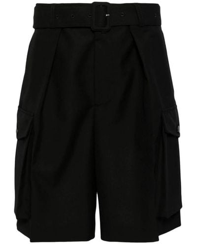 Dries Van Noten Shorts > casual shorts - Noir