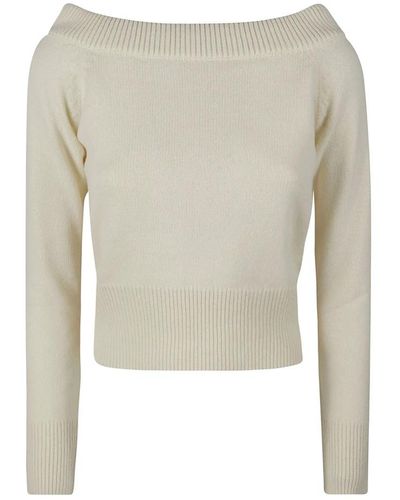 Alexander McQueen Round-Neck Knitwear - Grey