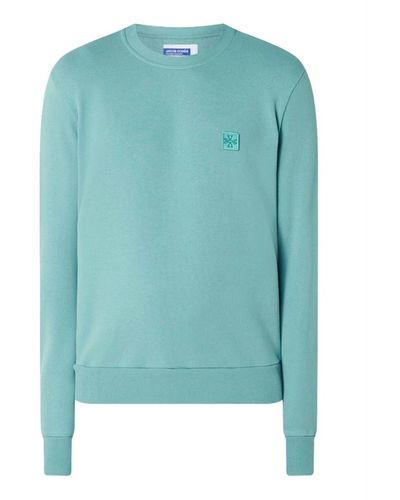 Jacob Cohen Logo sweatshirt meergrün/blau regular fit