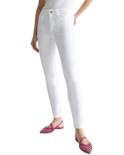 Liu Jo High waist skinny jeans bianco - Weiß