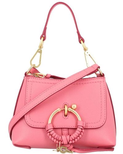 See By Chloé Joan small leder crossbody tasche - Pink
