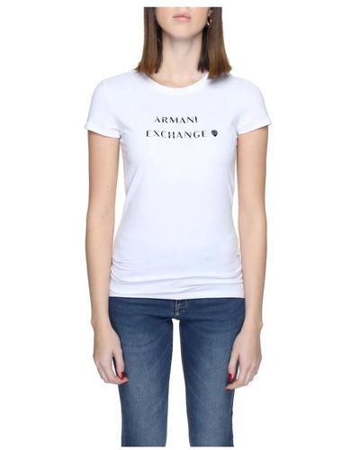 Armani Exchange Tops > t-shirts - Bleu