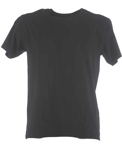 Bomboogie Rib rundhals-t-shirt - Schwarz