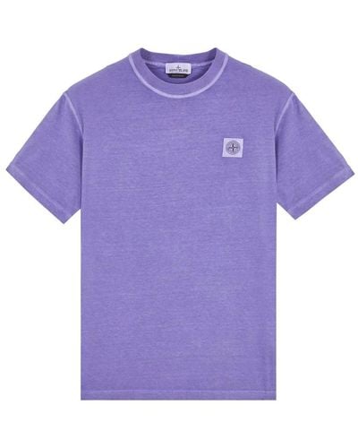 Stone Island T-Shirts - Purple