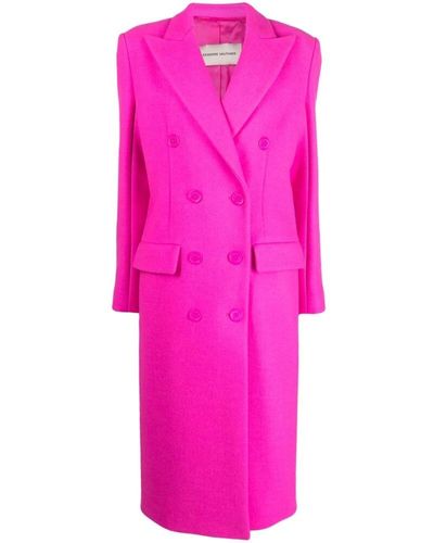 Alexandre Vauthier Hot double-breasted midi coat - Pink
