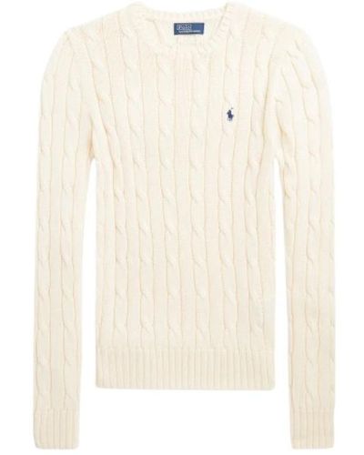 Polo Ralph Lauren Pima baumwolle rundhals pullover - Weiß