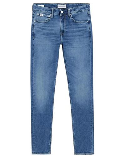 Calvin Klein Slim taper denim jeans - Blau