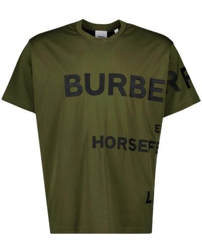 Burberry Harlford t-shirt, rundhals, kurzarm - Grün
