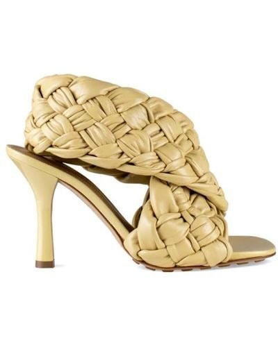 Bottega Veneta Shoes > sandals > high heel sandals - Métallisé