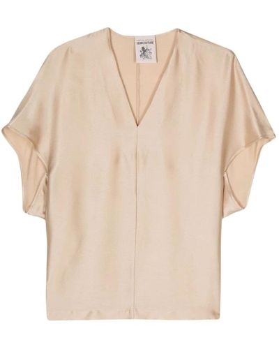Semicouture Blouses & shirts > blouses - Neutre