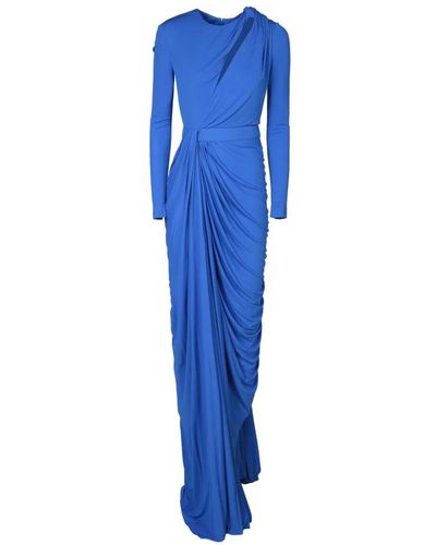 Alexander McQueen Maxi Dresses - Blue